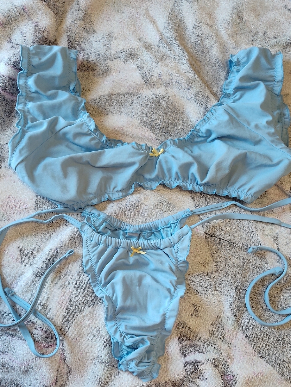 Frankies X Pink Lettuce Edge Bikini